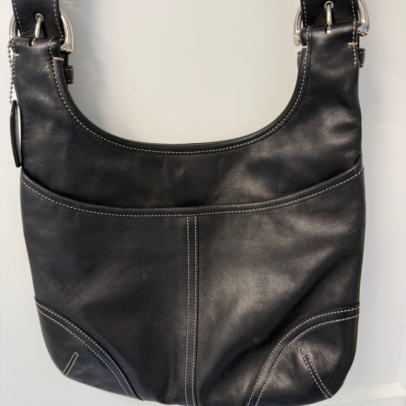 Coach Soho Slim Hippie Crossbody 9549 Black Leather Vintage Y2K Timeless Style - Picture 4 of 16